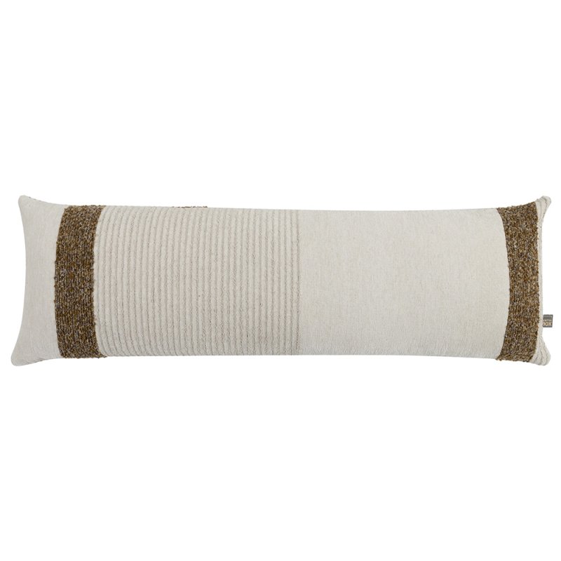 SCATTER BOX Reeve Cushion 35cm x 100cm Tobacco Front