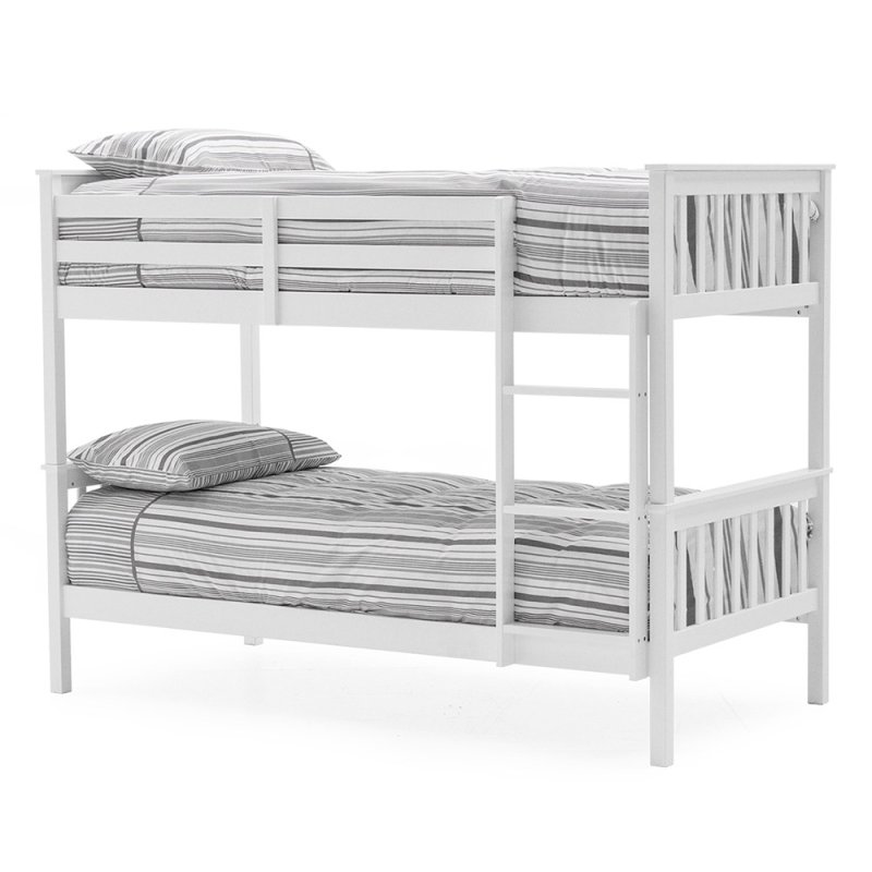 Space Painted Bunk Bed White