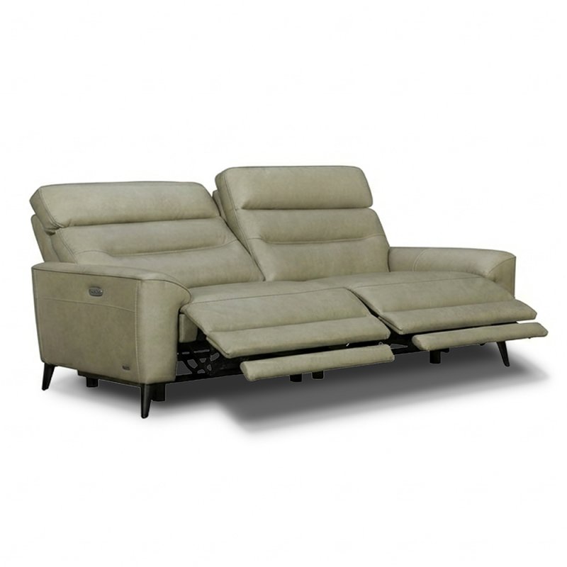 Port Douglas Electric Reclining 3 Seater Sofa With Adjustable Headrests Leather Cat 15 (S)