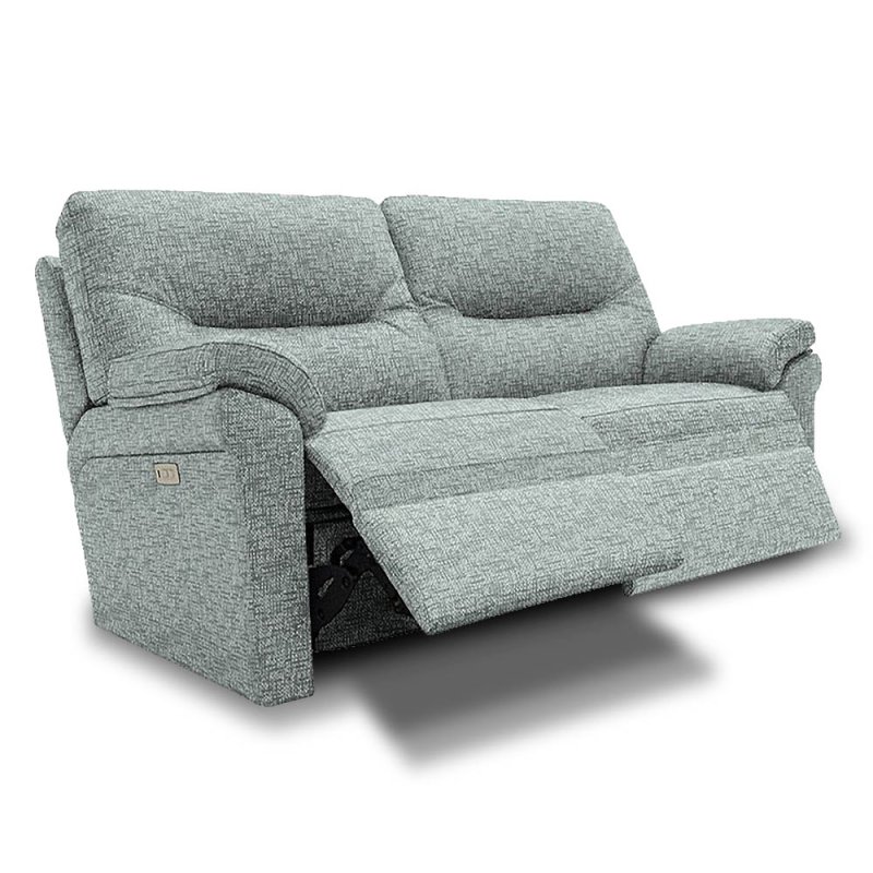 G Plan Seattle Electric Reclining 2 Seater Sofa With Lumbar Adjustment & USB Port Fabric B
