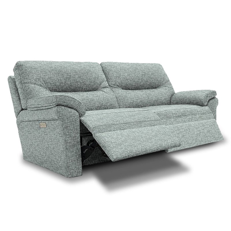 G Plan Seattle Electric Reclining 2.5 Seater Sofa With Lumbar Adjustment & USB Port Fabric B