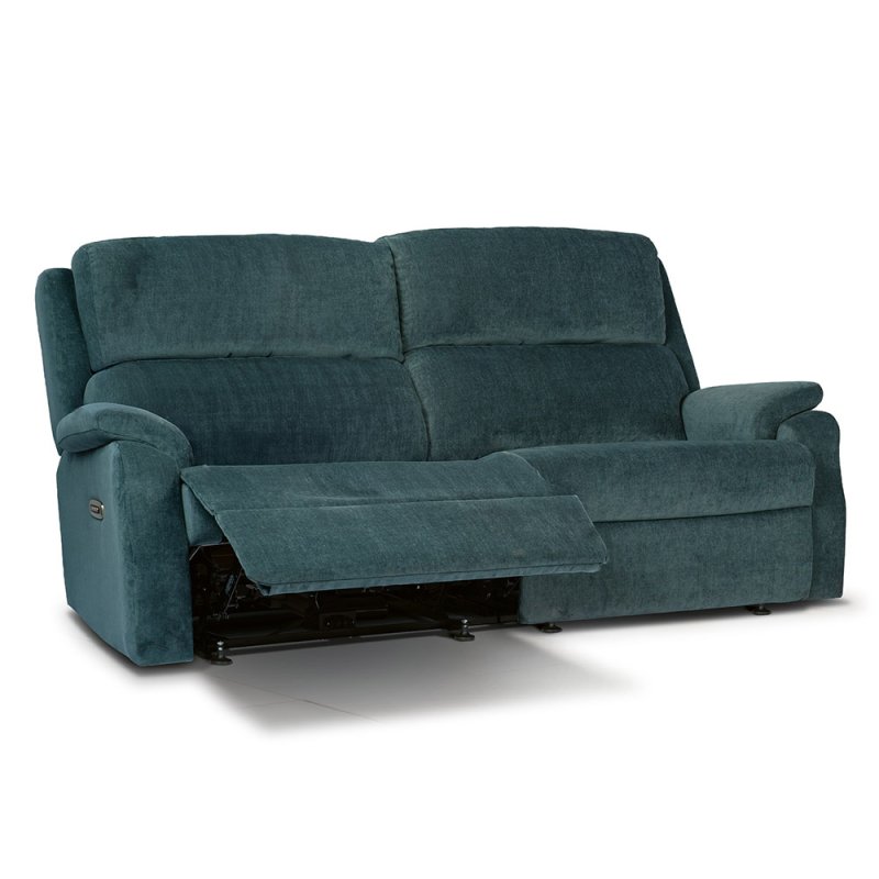 Dakota Cloud Triple Motor Electric Reclining 2.5 Seater Sofa with Head Adj Fabric