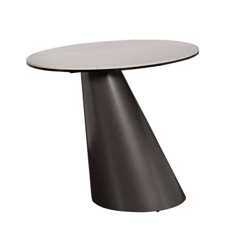 Granada Side/ Lamp Table White Ceramic Top