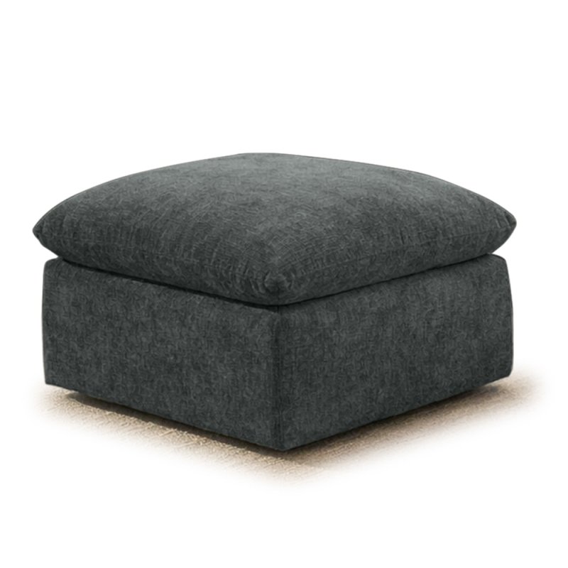 Darren Footstool Fabric Forest Night