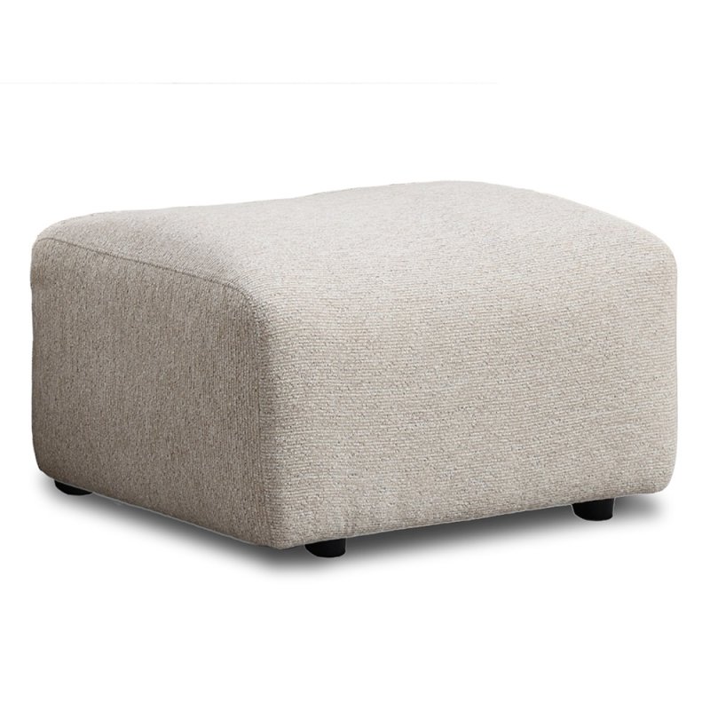 Santorini Footstool Fabric Costa Natural