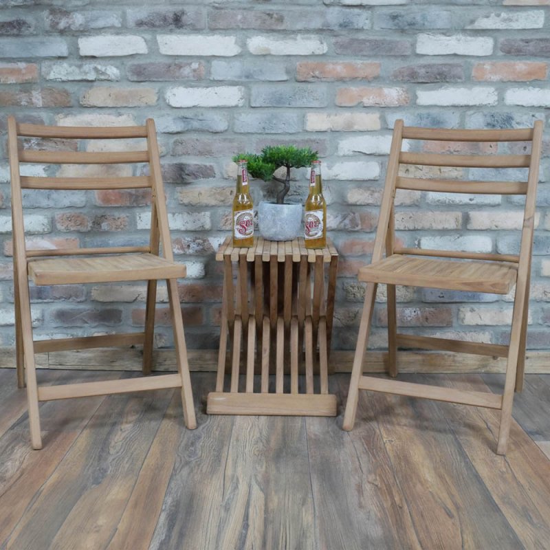 Corey 2 Person Teak Outdoor Bistro Set