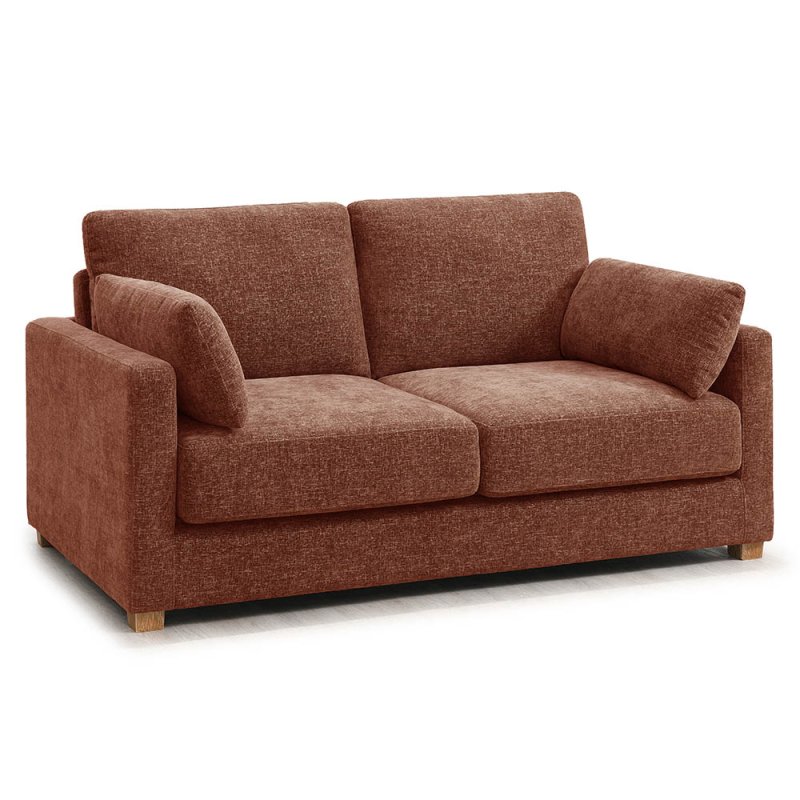 Rosanna 2.5 Seater Sofa Bed Fabric Terracotta