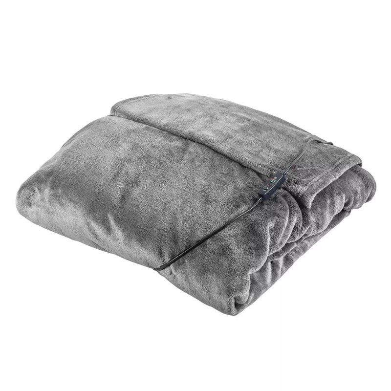 Carmen Fleece Heated Wearable Throw 155cm x 183cm Grey