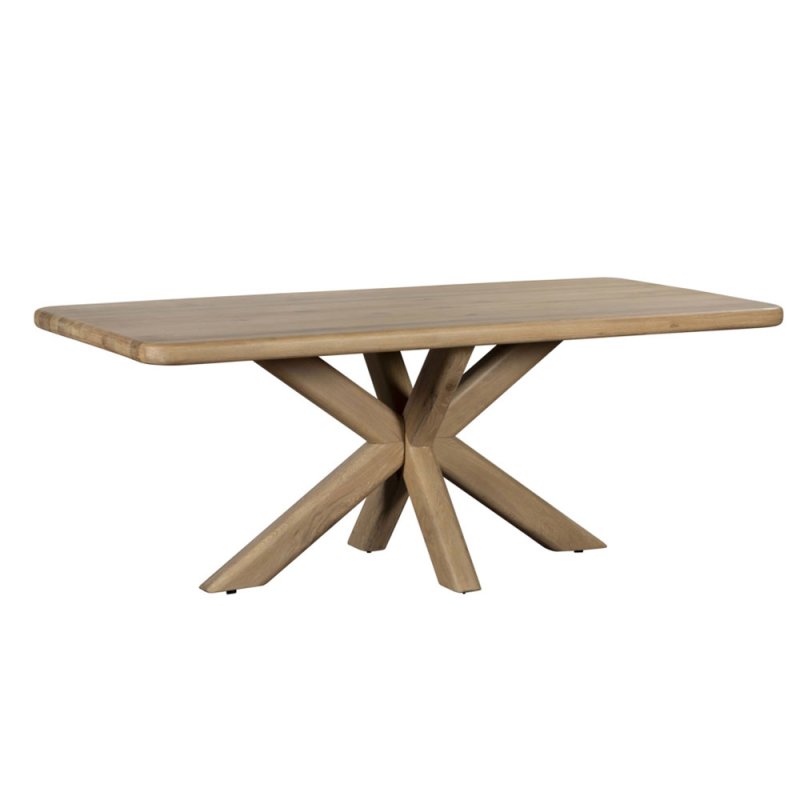 Tenby 10 Person Dining Table Rustic Oak