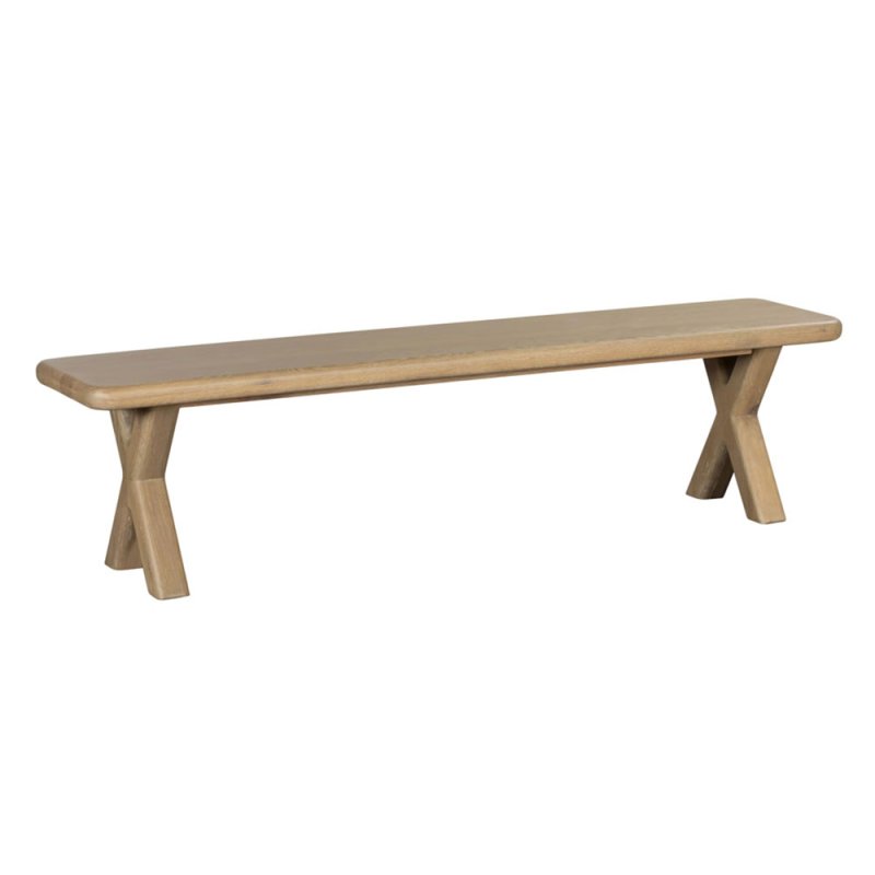 Tenby 4 Person Dining Bench Rustic Oak