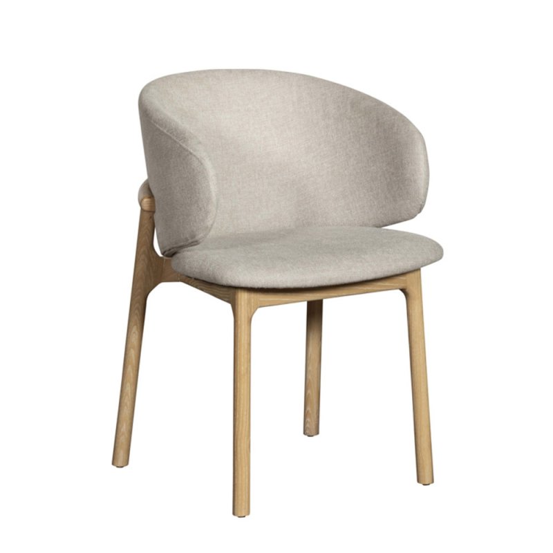 Noah Dining Chair Fabric Grey