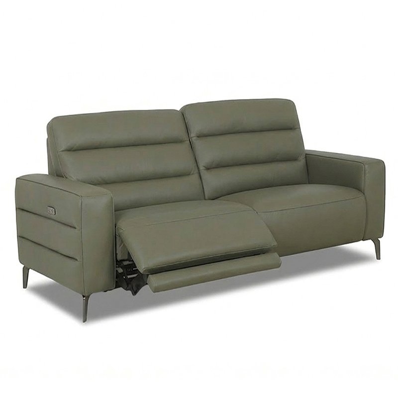 Angus Electric Reclining 2 Seater Sofa With USB Port Leather Cat 20 BX & NW