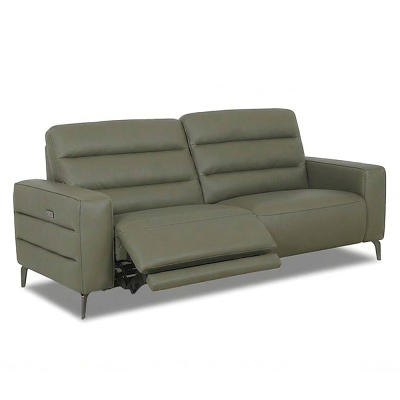 Angus Electric Reclining 2.5 Seater Sofa With USB Port Leather Cat 20 BX & NW