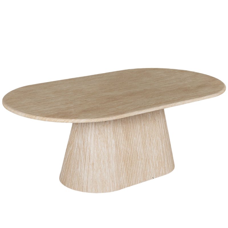 Charlotte 6 Person Oval Dining Table Marble