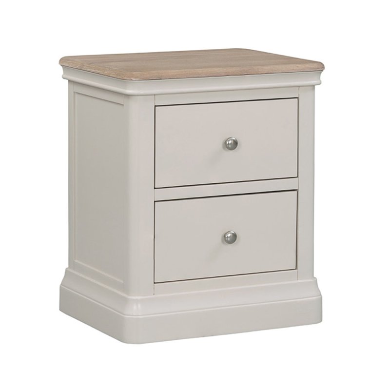 Harry 2 Drawer Bedside Locker Cashmere & Oak