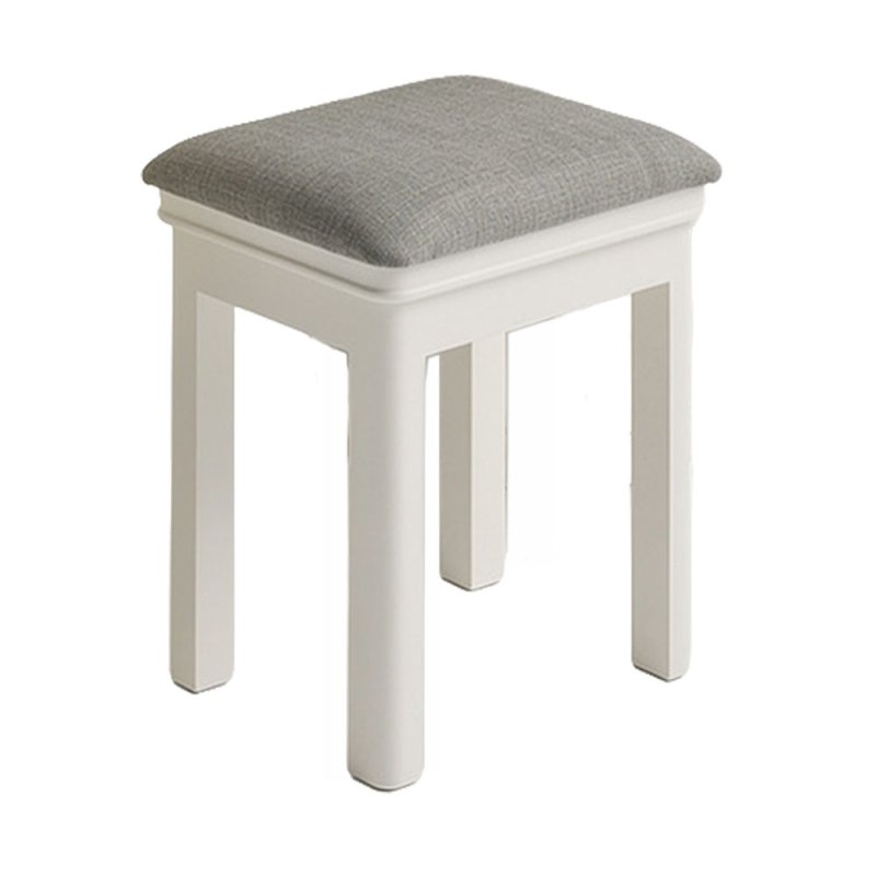Harry Dressing Stool With Fabric Seat Pad Cashmere