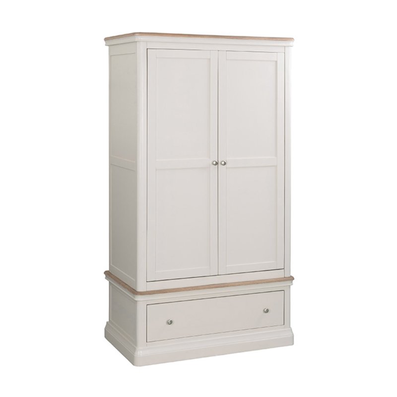 Harry 2 Door + 1 Drawer Wardrobe Cashmere & Oak