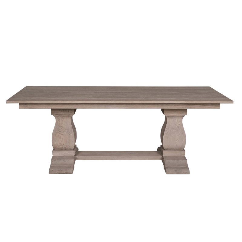 Georgia 8 Person Rectangular Dining Table Rustic Brown 