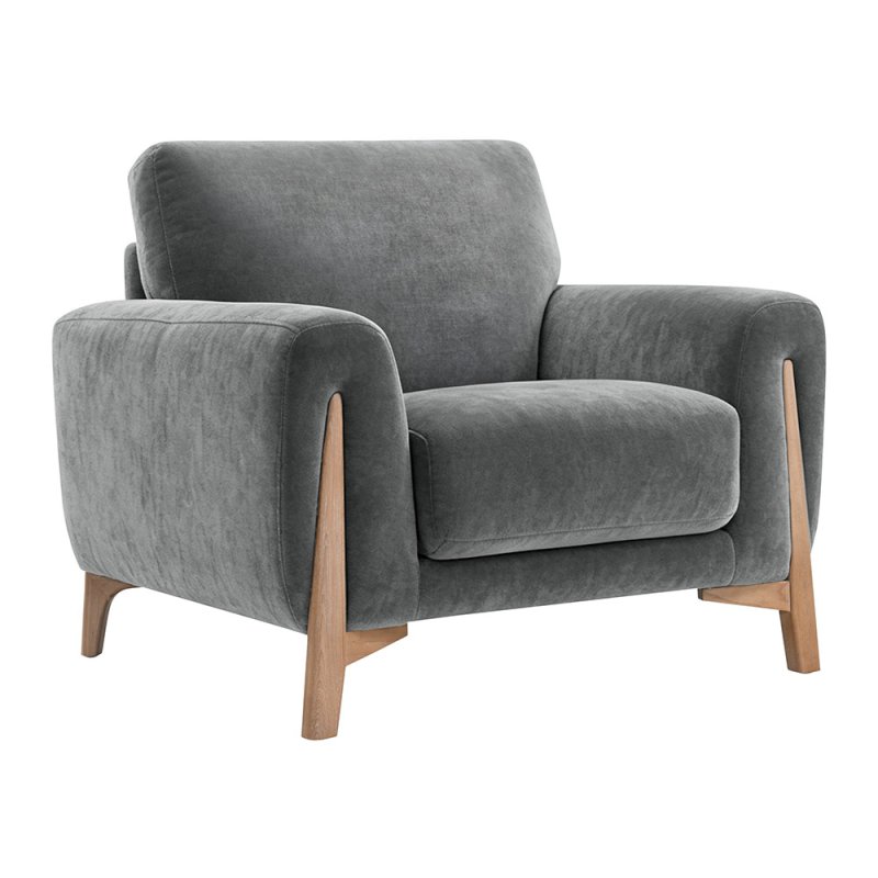 Kristina Armchair Fabric Category 30 Ansell Basalt