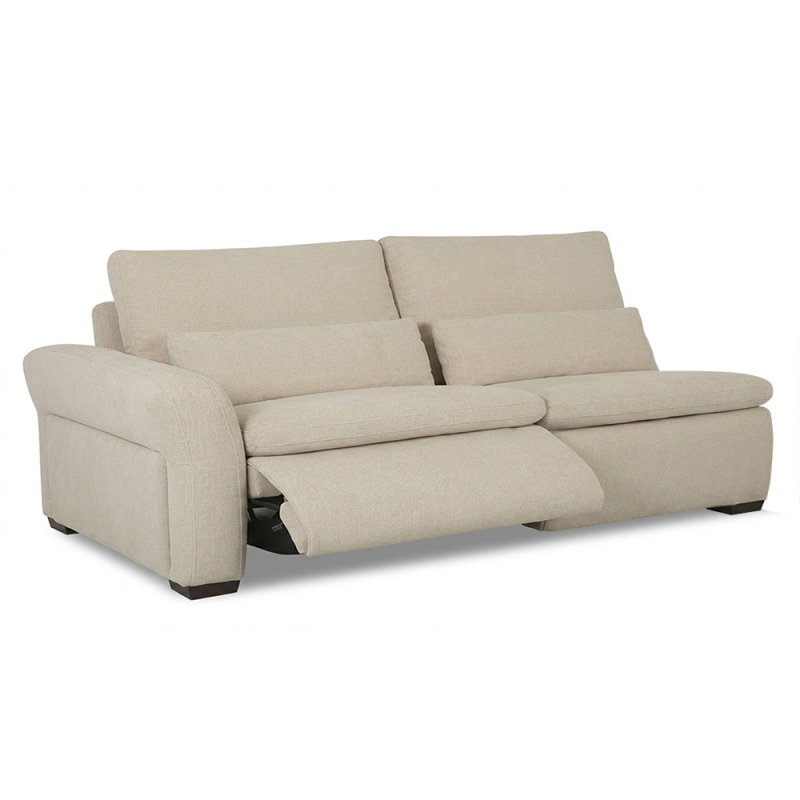 Valais Modular Electric Reclining 3 Seater With 1 Recliner Arm LHF Fabric 