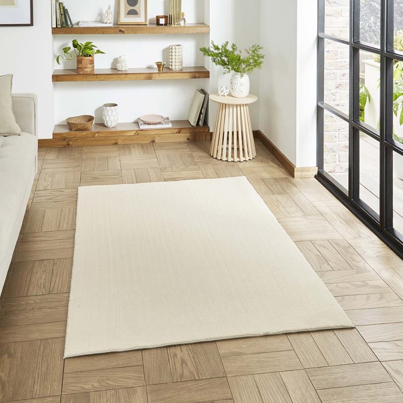Bay Rug 60cm x 120cm Cream Lifestyle