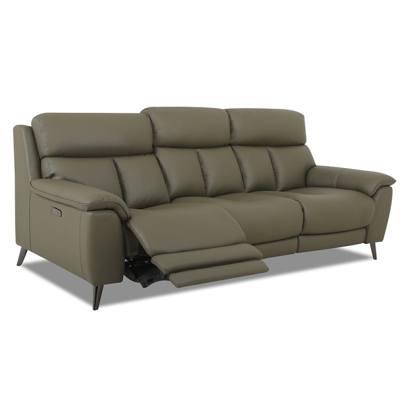 Caracu Electric Reclining 3.5 Seater Sofa With USB Port Leather Category 30 NP