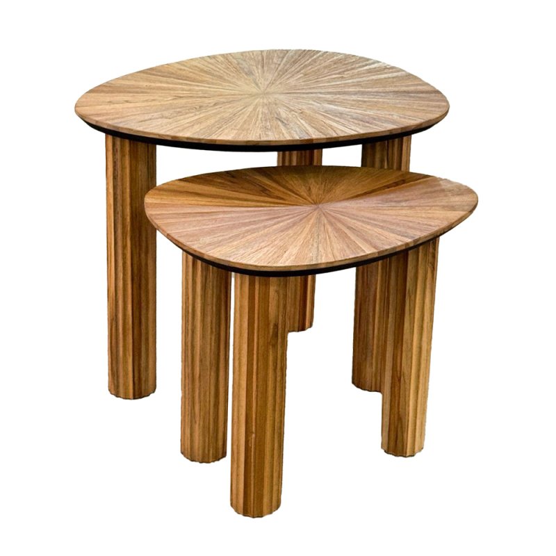 Rachel Nest Of Tables Ginger Teak (Set of 2)