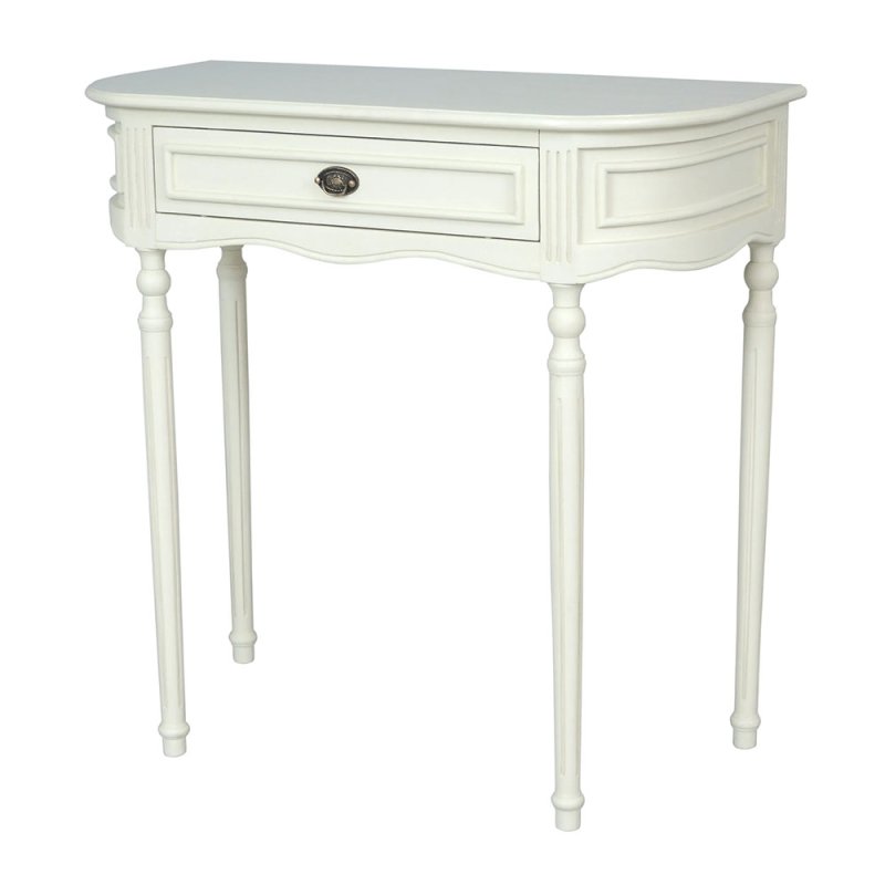 Lyon 1 Drawer Side/Lamp Table Lime White