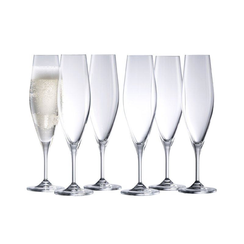 Galway Crystal Cheers Champagne/Prosecco Flute (Set Of 6)