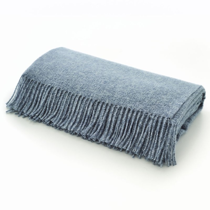 The Lyndon Company Arthington Jacquard Throw 130cm x 180cm Denim