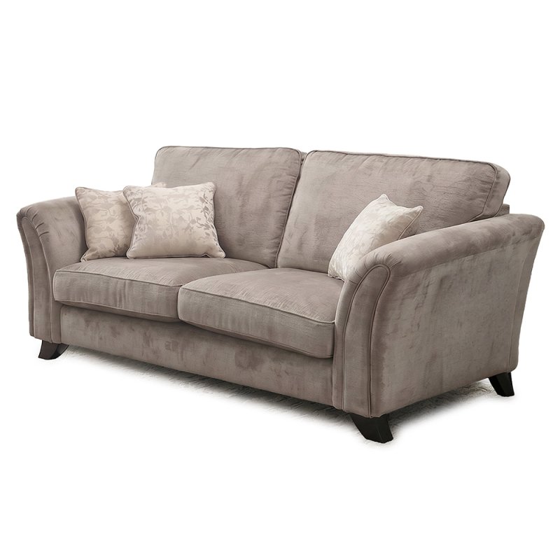 Sanchez 3 Seater Sofa + Armchair Fabric B Stone (Bundle Offer)