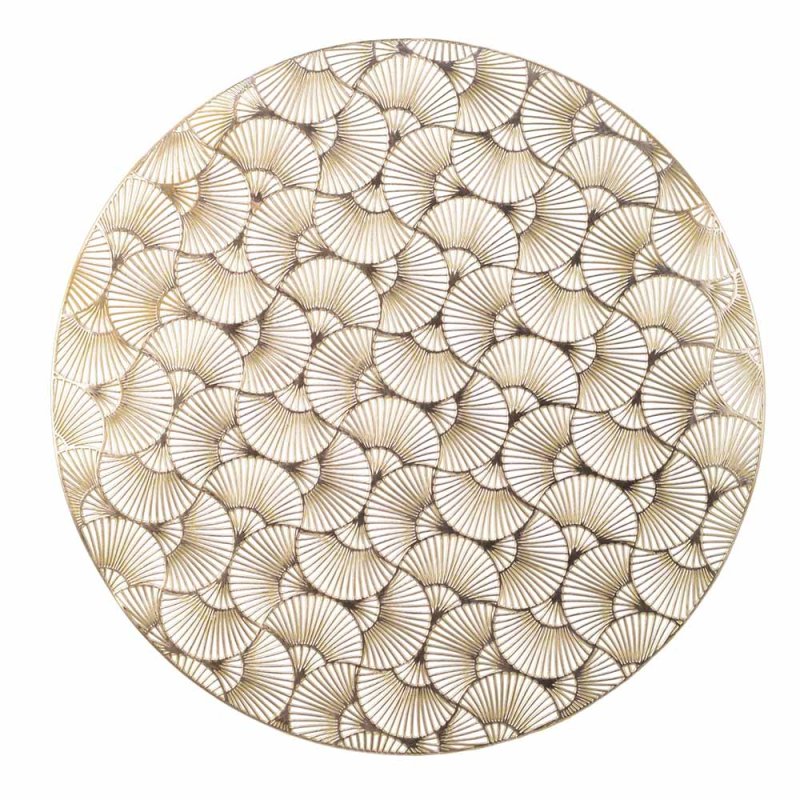Placemat With Cutout Design Gold 38cm