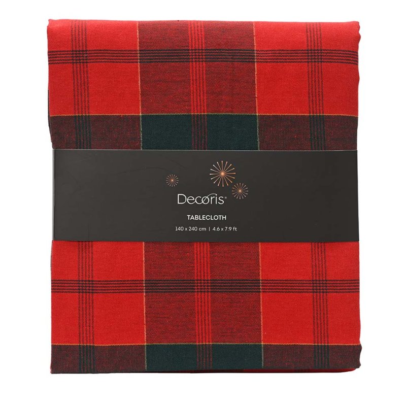 Table Cloth Cotton Check 240cm