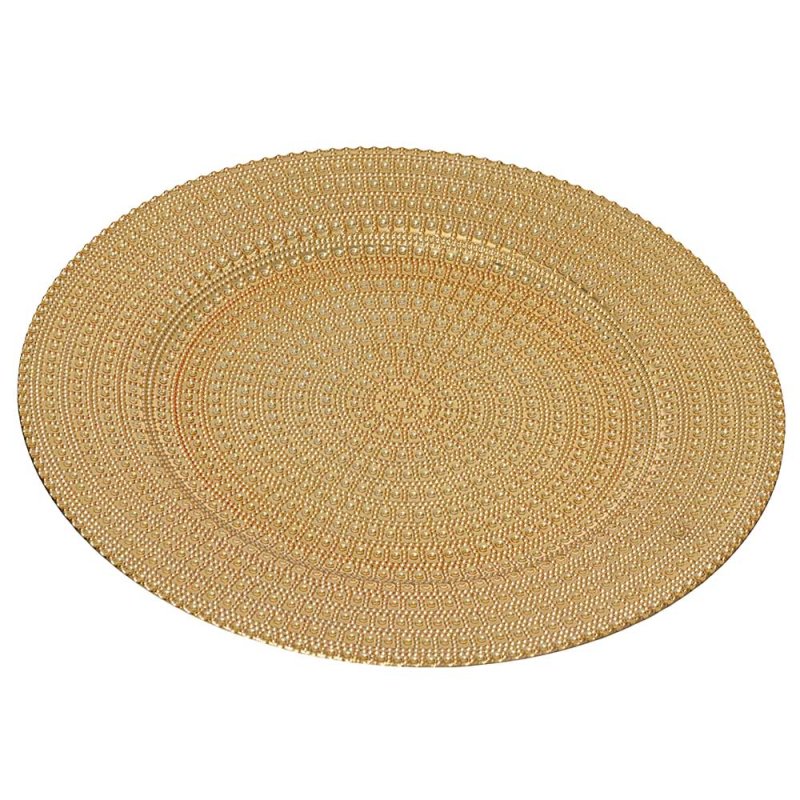 Decorative Plate Gold 33cm