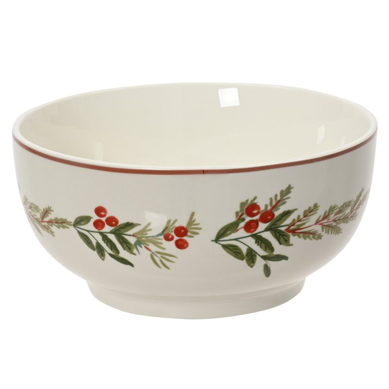 Bowl With Holly Print