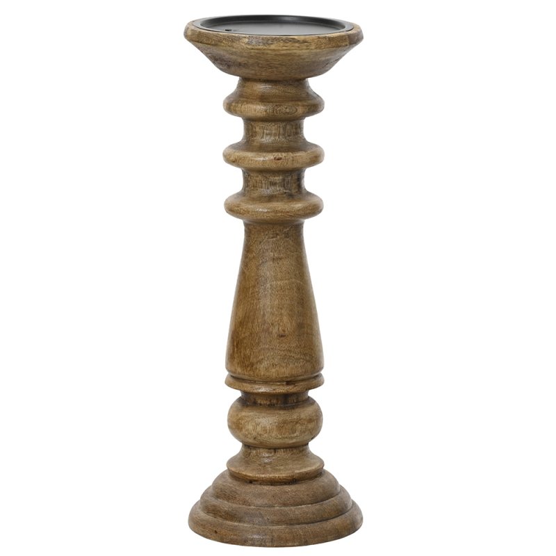 Mangowood Candleholder Natural 36cm