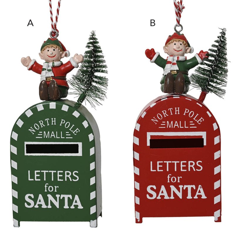Hanging Iron Mailbox 14.5cm (Choice Of 2)