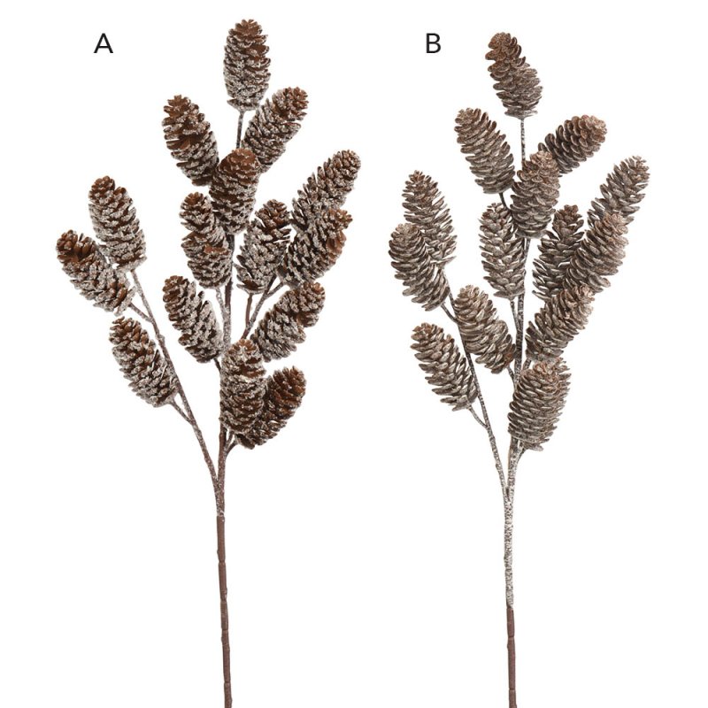 Natural Pinecone Spray 62cm