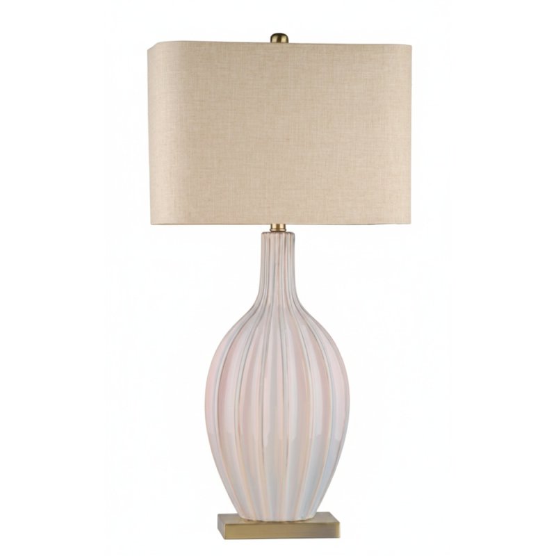 Mindy Brownes Rian Table Lamp Cream Base With Cream Linen Shade