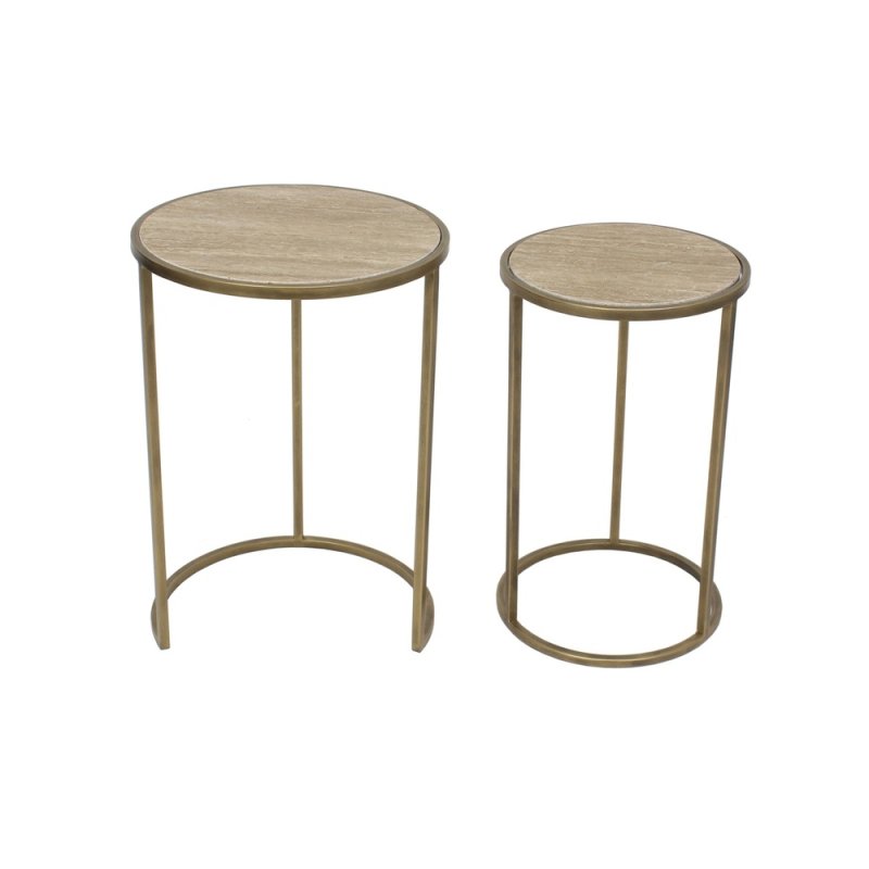 Mindy Brownes Arlo Nest Of Tables (2) Tan Tabletops