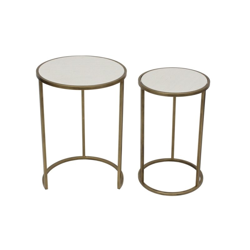 Mindy Brownes Arlo Nest Of Tables (2) White Tabletops