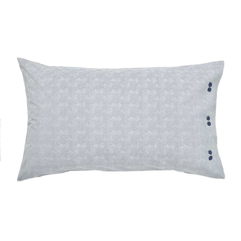 Bedeck Of Belfast Sutton Pillowcase Pair Denim Blue