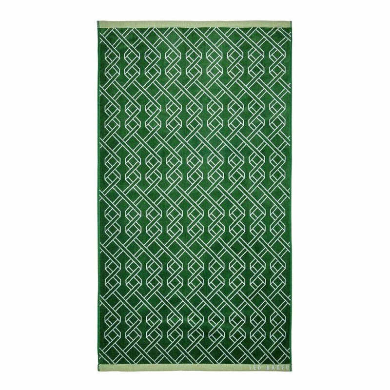 Ted Baker Ribbon Stripe Hand Towel Green