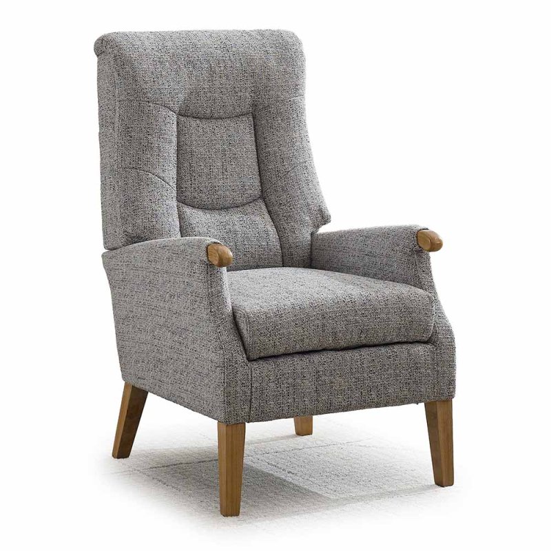 Colchester Fireside Armchair Fabric Stone
