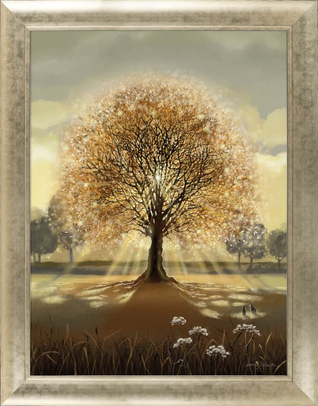 Evening Sun 72cm x 92cm Picture By Catherine J Stephenson Champagne Frame