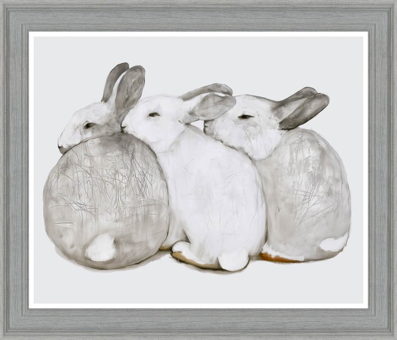 Stay Close 69cm x 59cm Picture Grey Frame