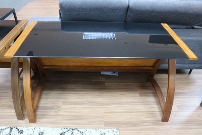 Jual Curve Office Walnut Wide Laptop Desk