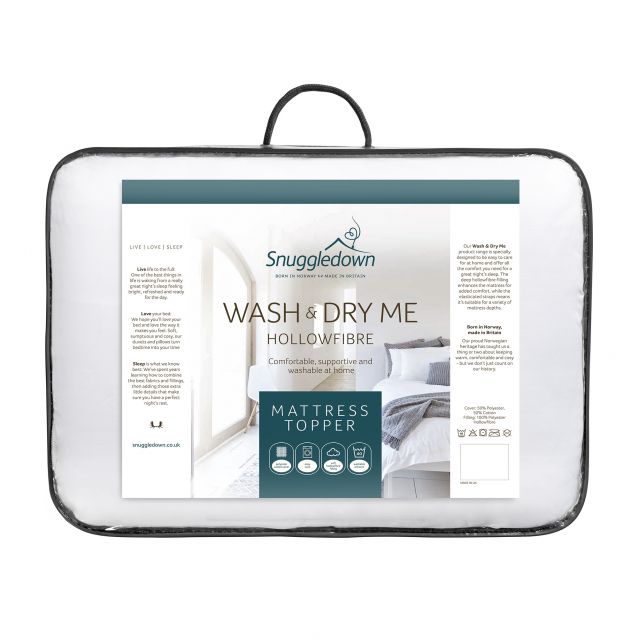 Snuggledown Wash & Dry Me Double Mattress Topper Mattress Toppers