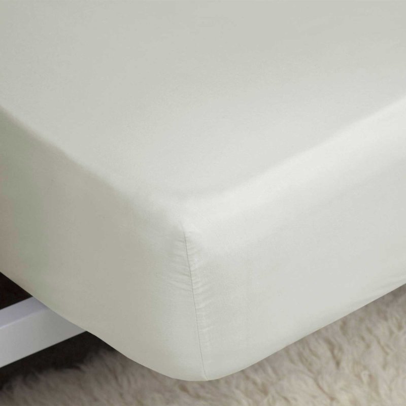 200 Thread Count Double Fitted Sheet Ivory