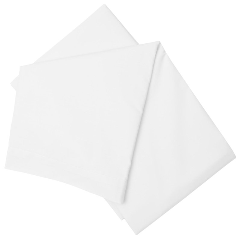 200 Thread Count Double Flat Sheet White
